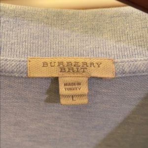 Burberry Brit men’s size l light blue polo shirt